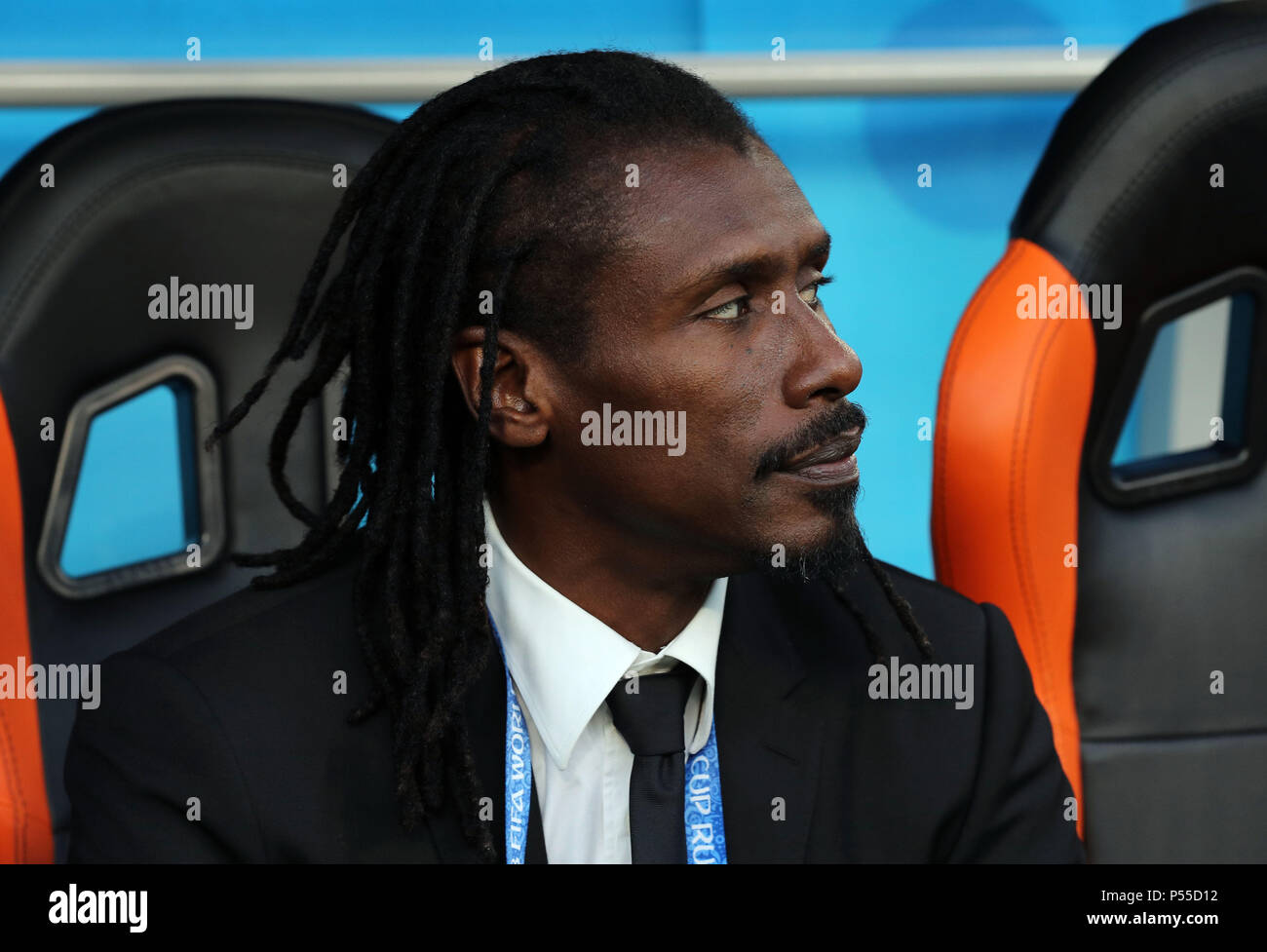 Aliou Cisse (SEN), JUNE 24, 2018 - Football / Soccer : FIFA World Cup Russia 2018 Group H match between Japan 2-2 Senegal at Ekaterinburg Arena, in Ekaterinburg, Russia. (Photo by AFLO) Stock Photo