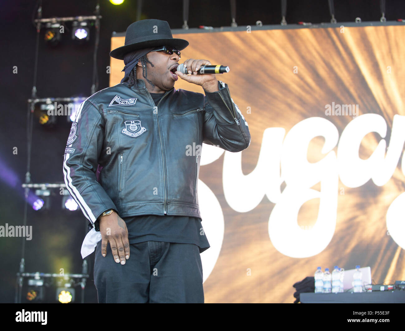 Edinburgh, UK. 24th June, 2018. Grand Master Flash and Melle Mell in concert at The Sunday Sessions Scotland, Dalkeith Country Park, Edinburgh, Great Britain 24th June 2018 Credit: Stuart Westwood/Alamy Live News Stock Photo