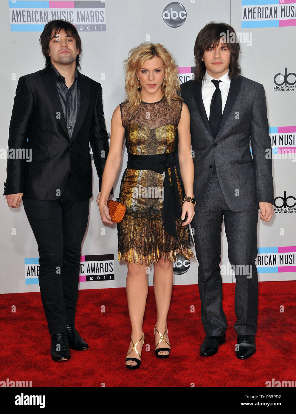 The Band Perry at the AMA Awards 2011 at the Nokia Theatre in Los ...