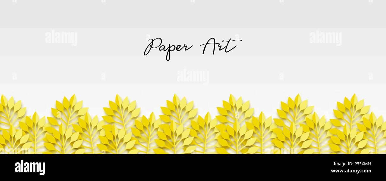 Paper Vector Art Grass Origami Isolated Background Floral