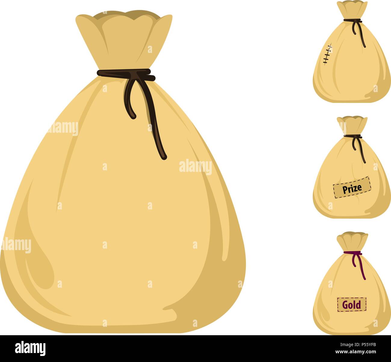 Money bag vector icons Stock Vector
