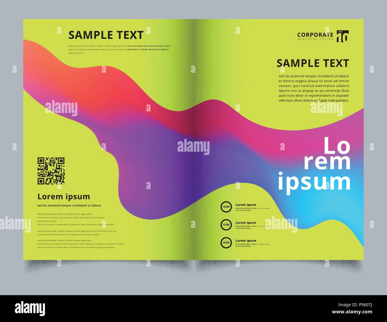 abstract template fluid shape colorful on green background. vector abstract template fluid shape colorful on green background. vector, Presentation Abstract Template, Presentation templates