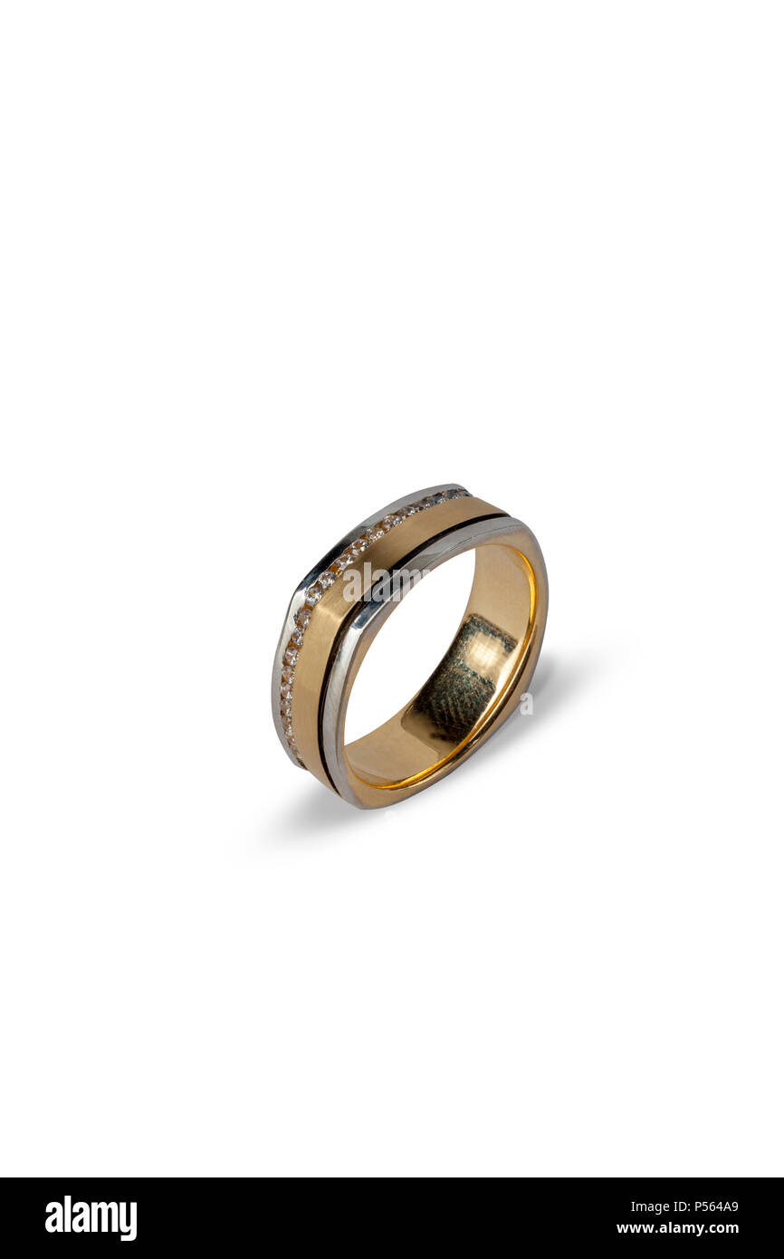 gold wedding ring isolated close up Stock Photo Alamy