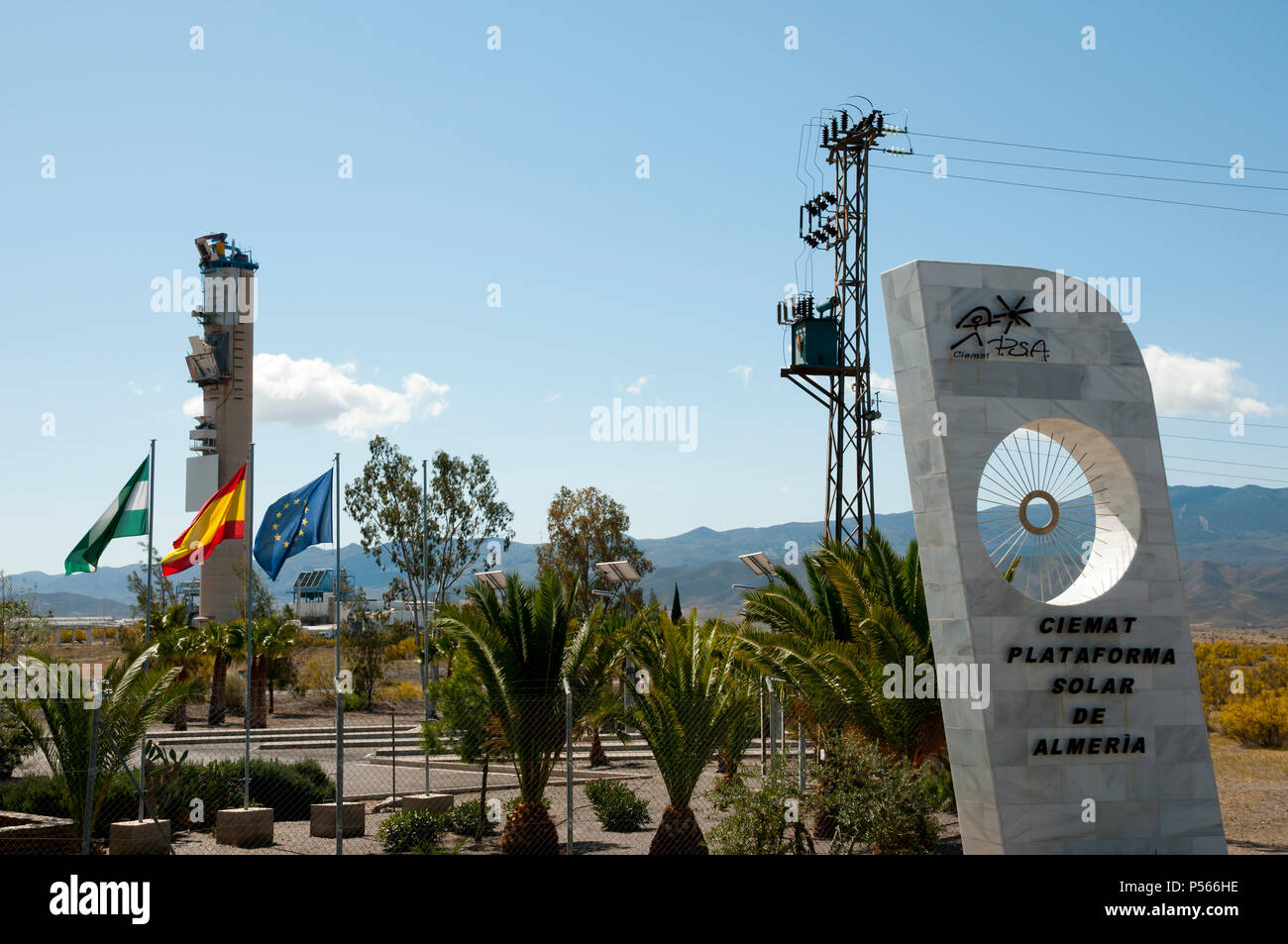 Solar power plant in tabernas desert hi-res stock photography and ...