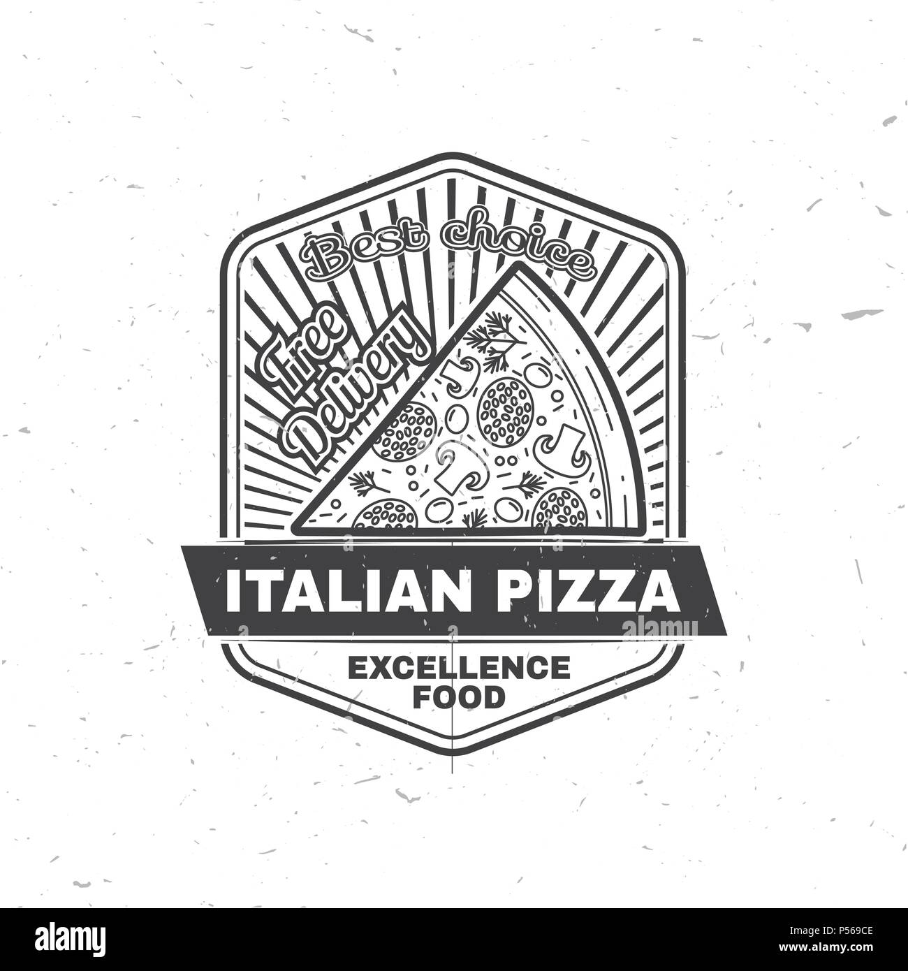Vintage fast food badge banner or logo emblem Elements Vintage fast food badge banner or logo emblem Elements