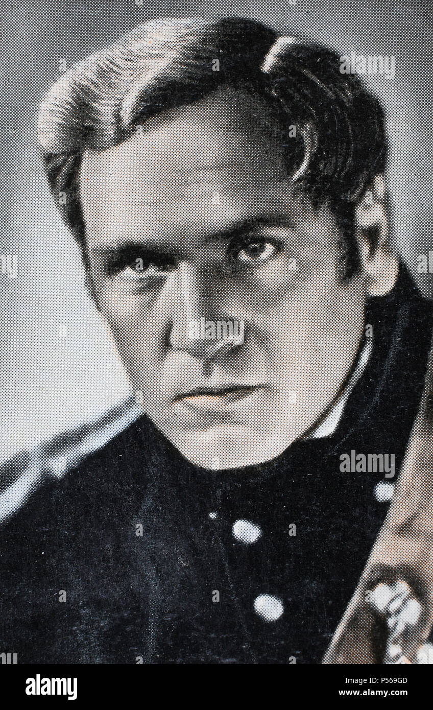Hans Rehmann (1900–1939) was a Swiss actor, digital improved reproduction of an historical image Stock Photo