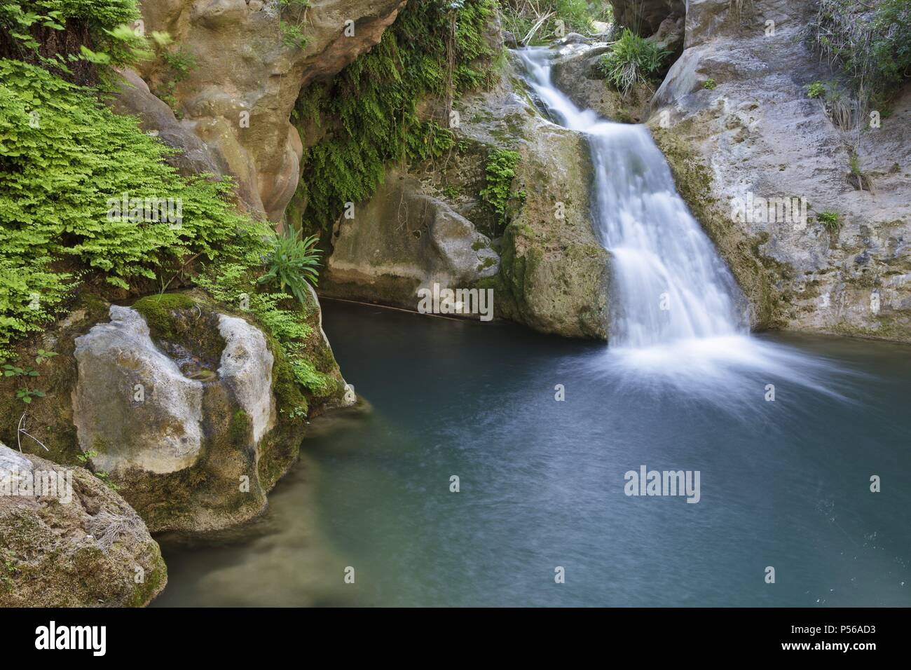 Foix River. Area of?? Natural Interest. Province of Barcelona. Spain. Stock Photo