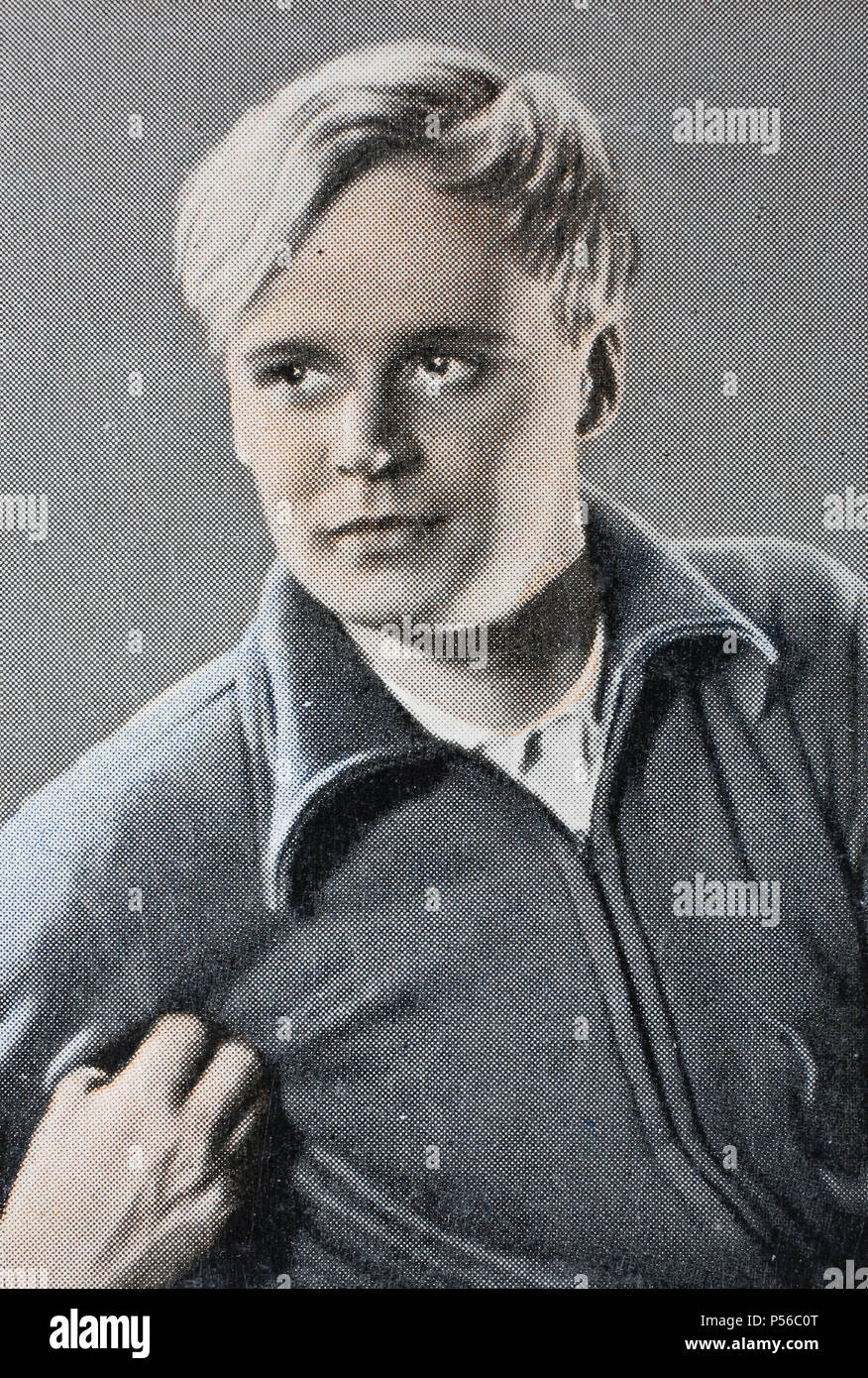 'Albert Lieven (born Albert Fritz LiÃ©vin; 22 June 1906 â€“ 22 December 1971) was a German actor', digital improved reproduction of an historical imag Stock Photo