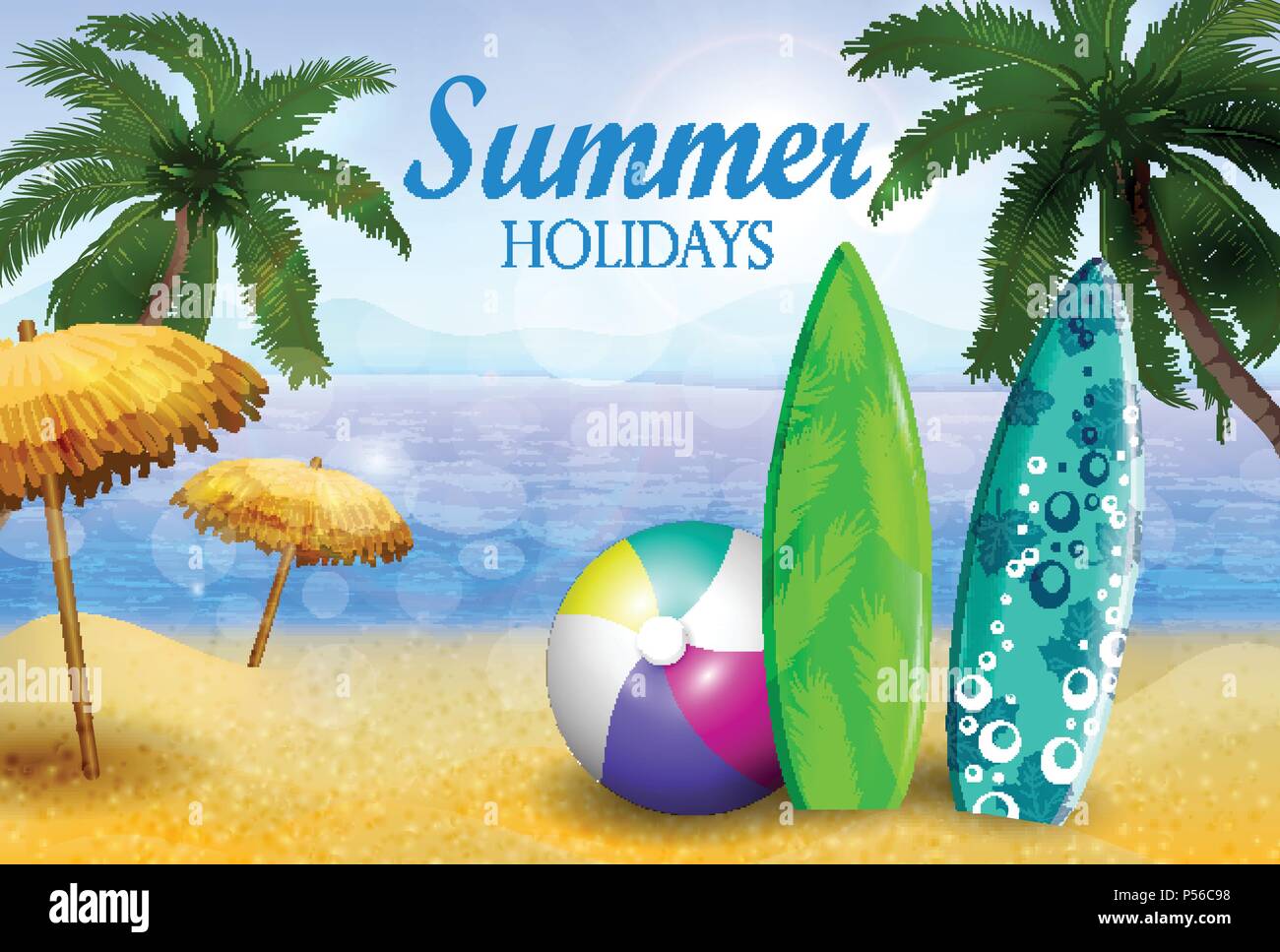 tropical vector background Stock Vector Image & Art - Alamy