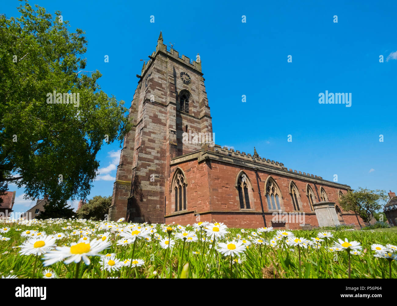 St Mary's Church, Market Drayton, Shropshire Stock Photo Alamy