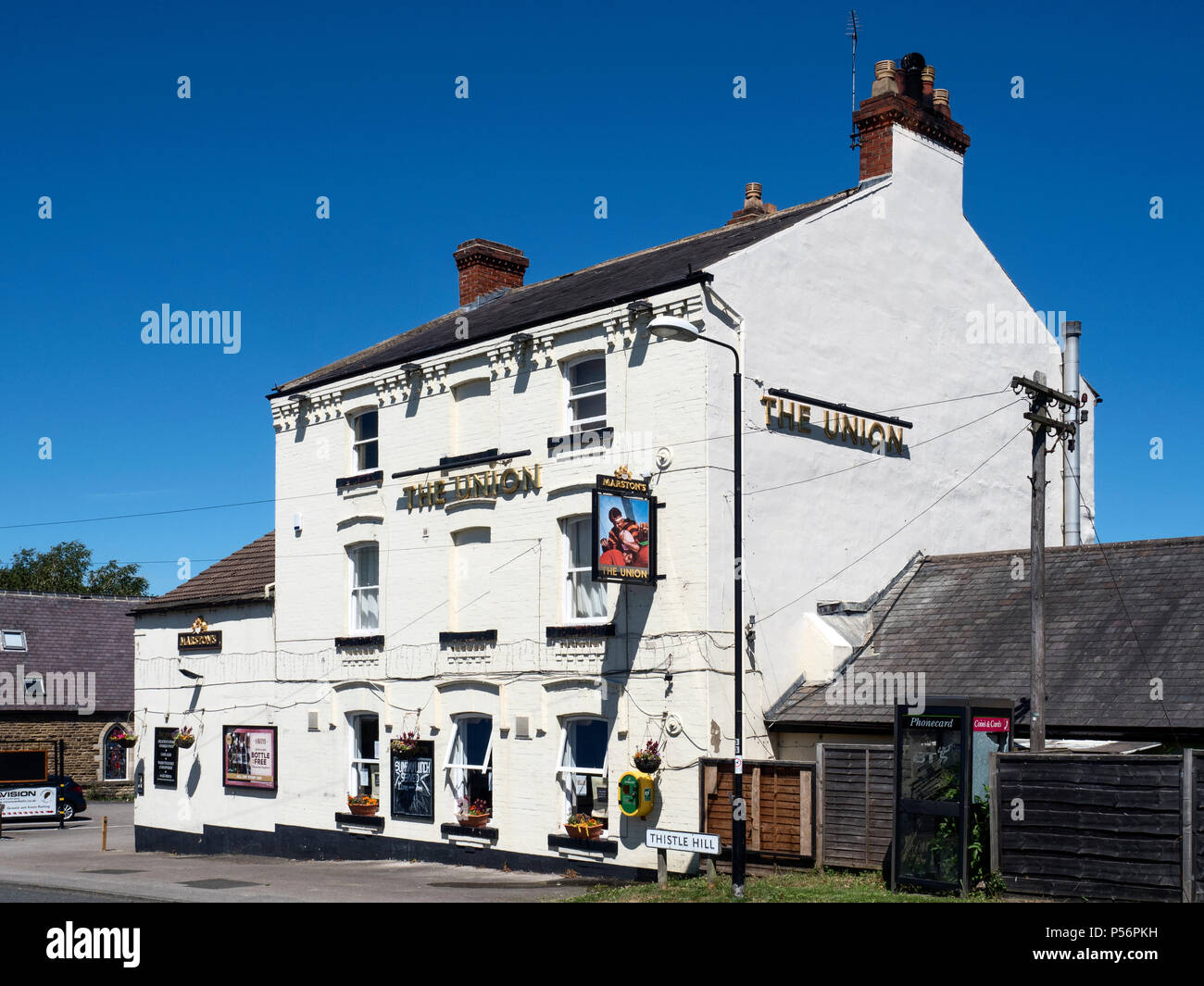 The Union Pub at Calcutt Knaresborough North Yorkshire England Stock Photo