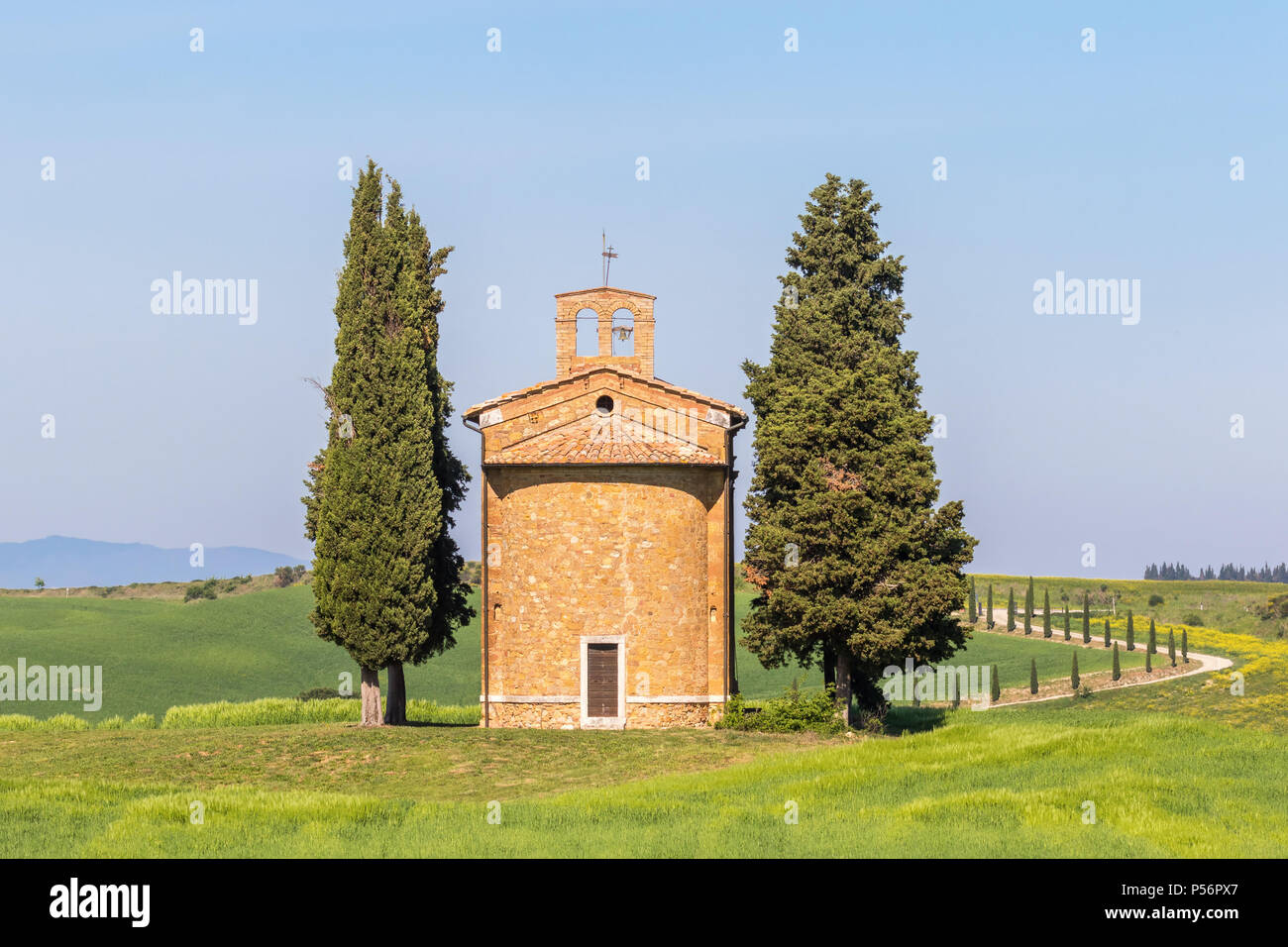 View to the Cappella della Madonna di vita locate in Tuscany, Italy Stock Photo