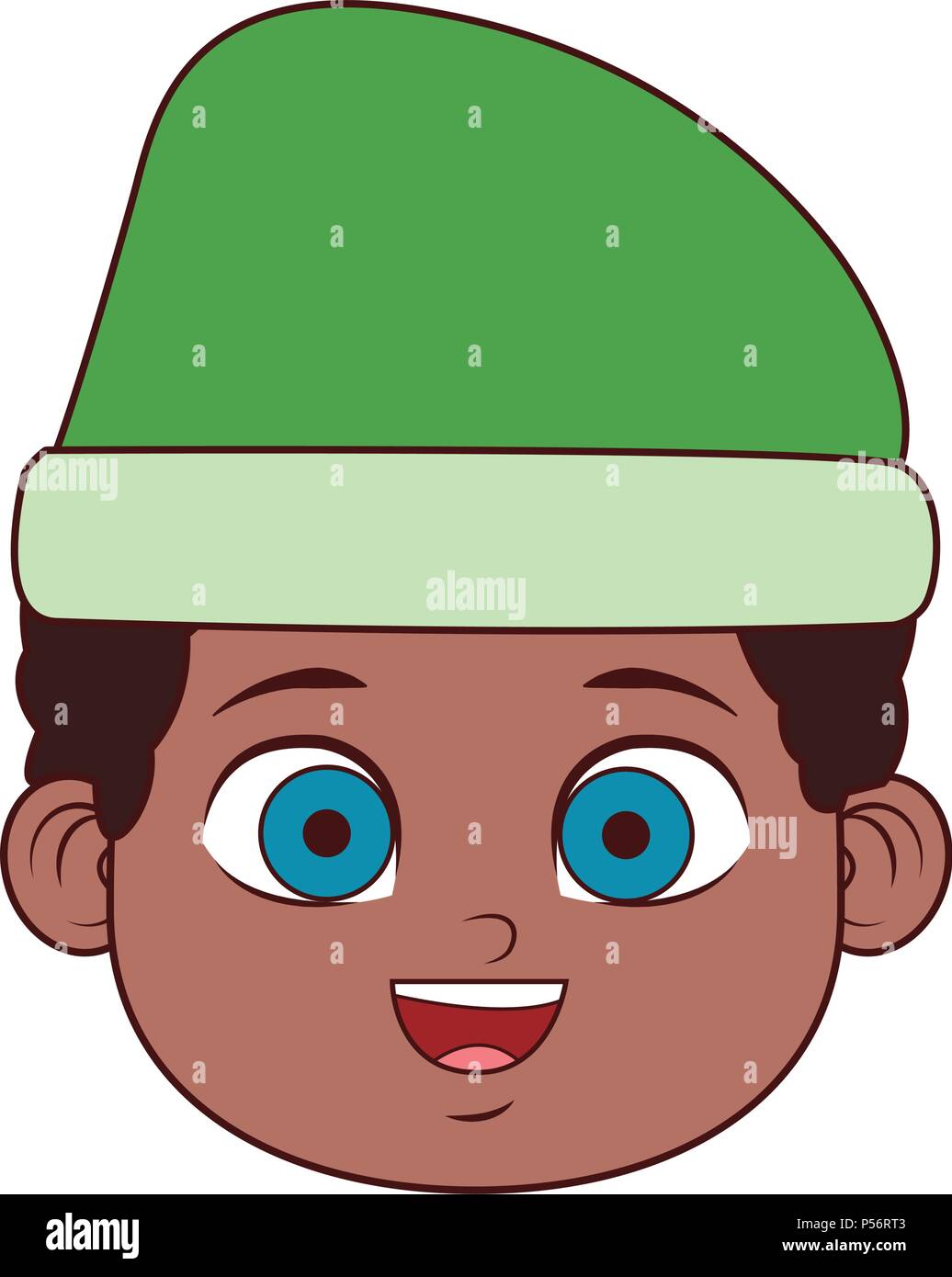 Cute boy face with beanie hat Stock Vector Image & Art - Alamy
