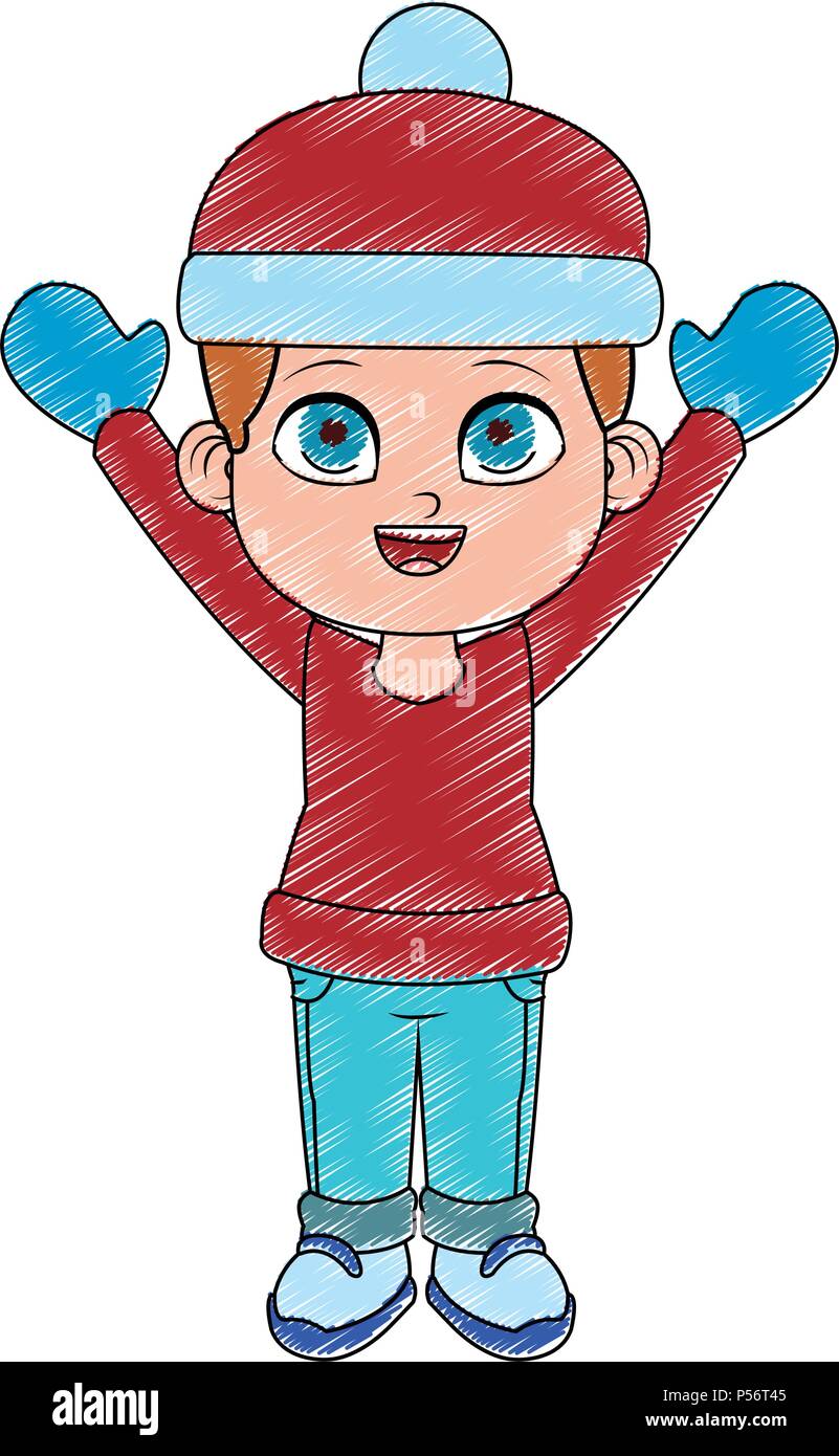 Winter clothes drawing cheap