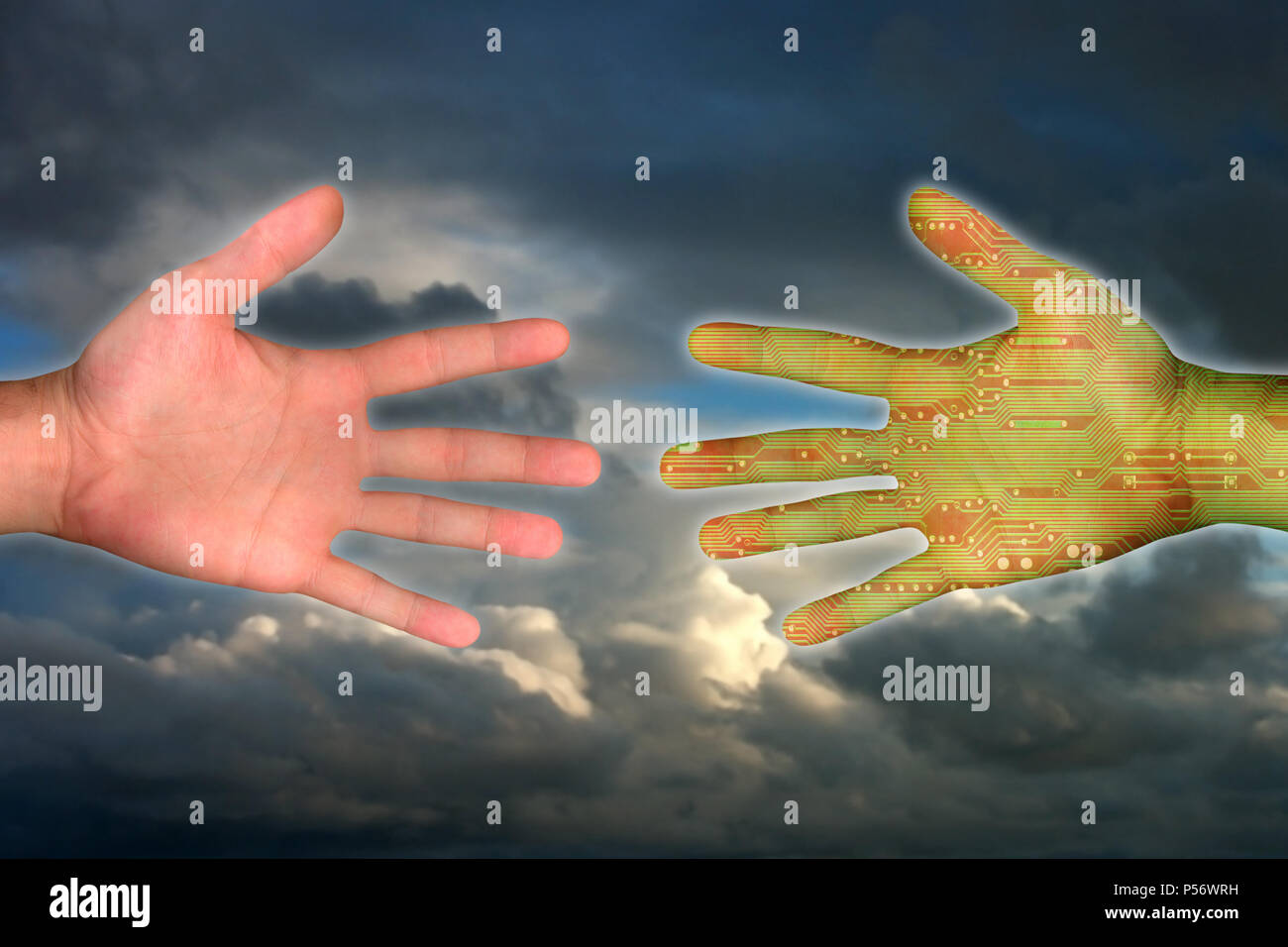 An image of hands and sky Stock Photo - Alamy