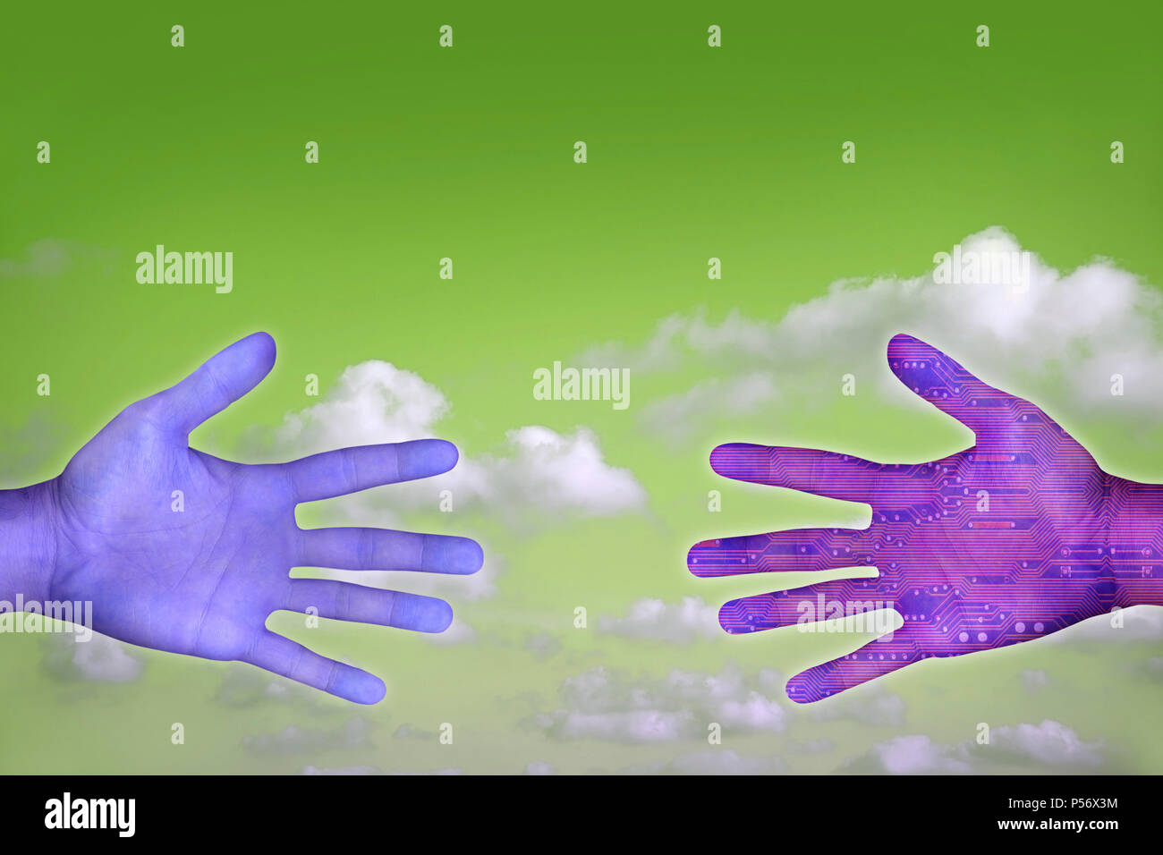 An image of hands and sky Stock Photo - Alamy