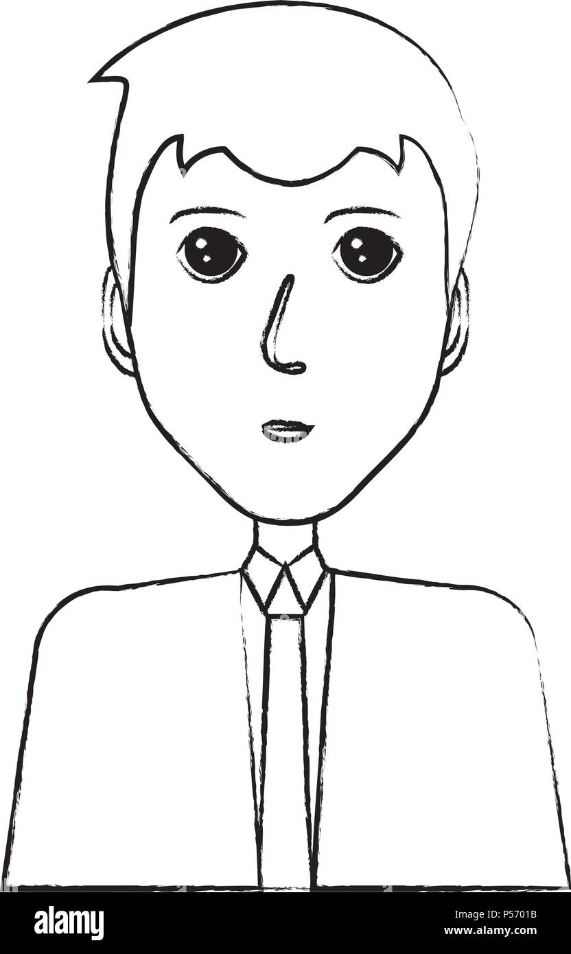 Cartoon businessman over white background, vector illustration Stock ...