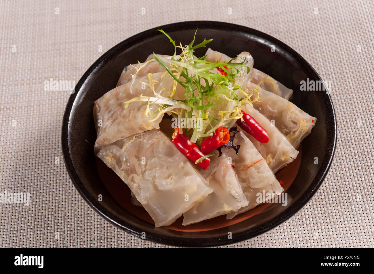 Cold Pork Knuckle in Jelly,Crystal pork knuckle,chinese cuisine Stock