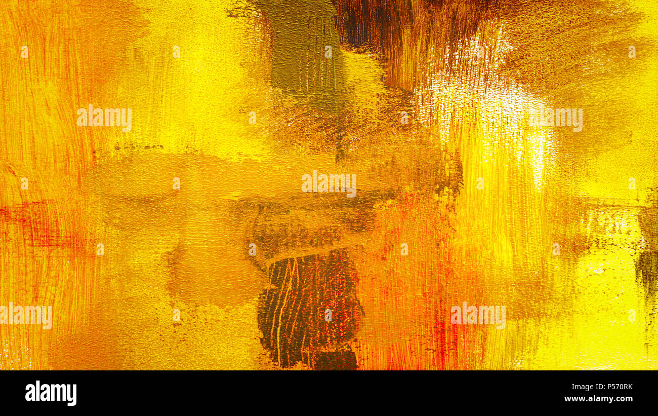 Abstract yellow red colorful textured hand painted background Stock Photo -  Alamy