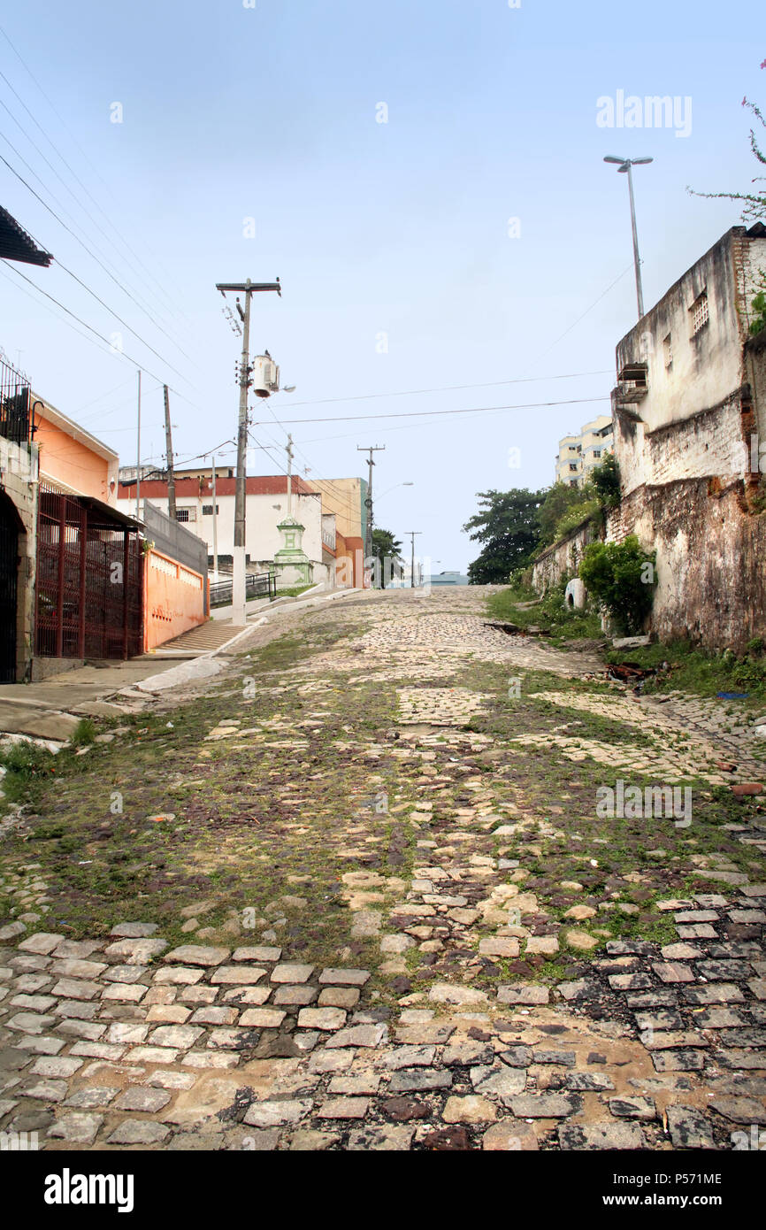 Street, Ribeira,  Natal, Rio Grande do Norte, Brazil Stock Photo