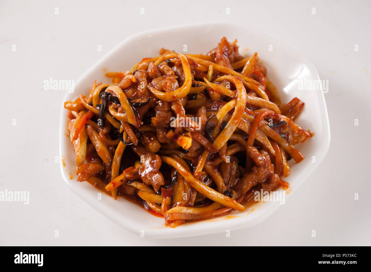 YuShiang Shredded Pork,Chinese food Stock Photo Alamy