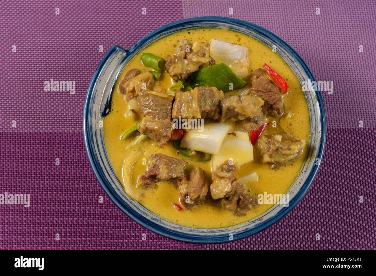curry beef with coconut juice Stock Photo Alamy