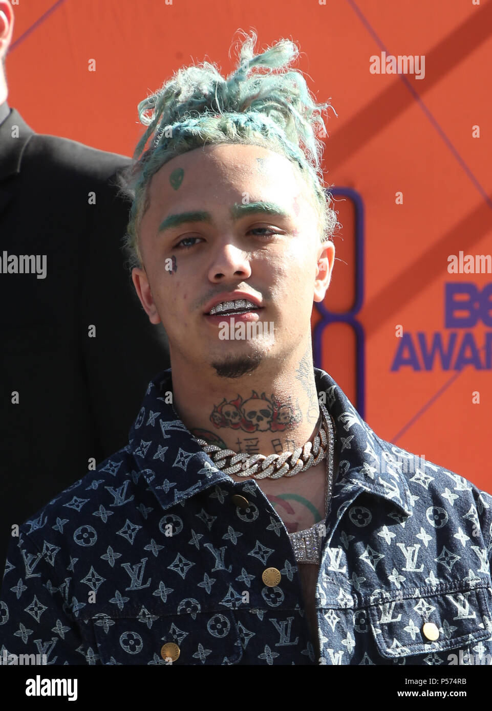 Los Angeles, Ca, USA. 24th June, 2018. Lil Pump, at the 2018 BET Awards