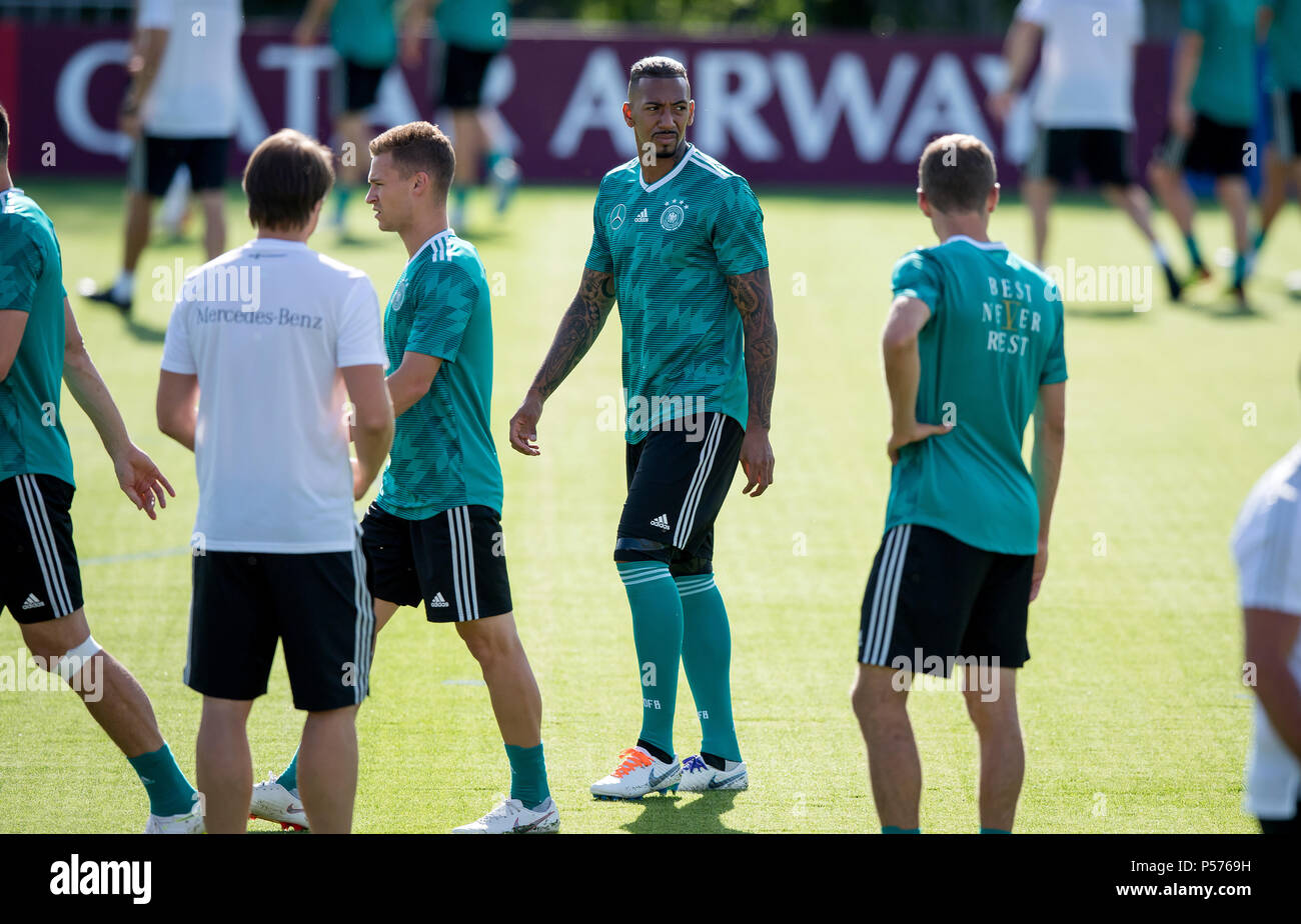 Germanys Jerome Boateng during training GES / Football / World Championship 2018 Russia: DFB Training Moscow / Vatutinki, 25.06.2018 GES / Soccer / Football / Worldcup 2018 Russia: DFB-Practice, Moskow / Watutinki, June 25, 2018 | usage worldwide Stock Photo
