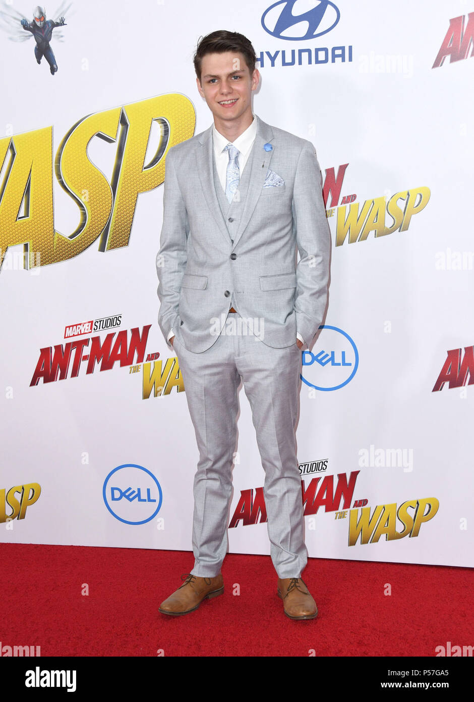 Hollywood, CA, USA. 25th June, 2018. 25 June 2018 - Hollywood, California - Ty Simpkins. ''Ant-Man and The Wasp' Los Angeles Premiere held at theEl Capitan Theatre. Photo Credit: Birdie Thompson/AdMedia Credit: Birdie Thompson/AdMedia/ZUMA Wire/Alamy Live News Stock Photo