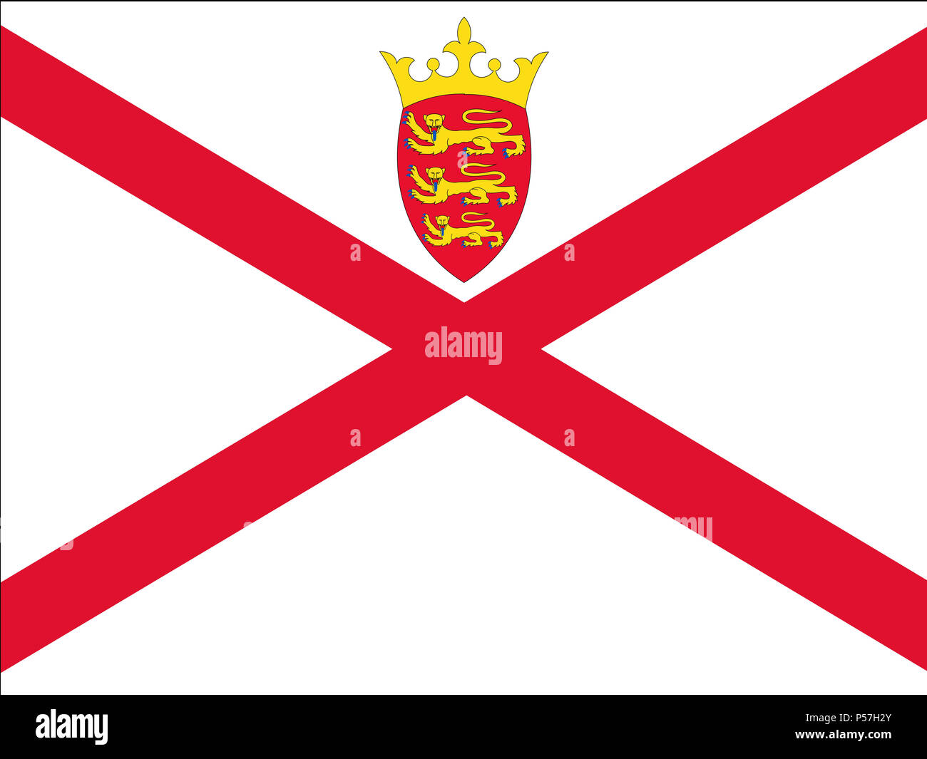 Jersey channel island flag hi-res stock photography and images - Alamy