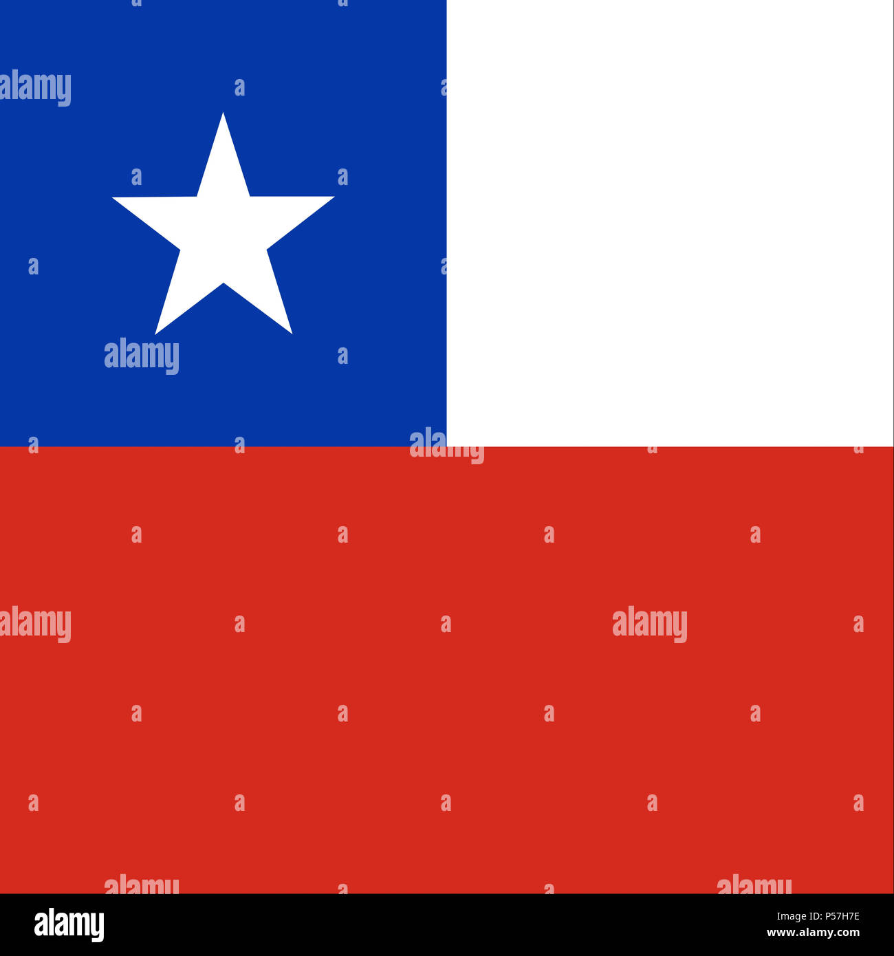 Official national flag of Chile Stock Photo Alamy