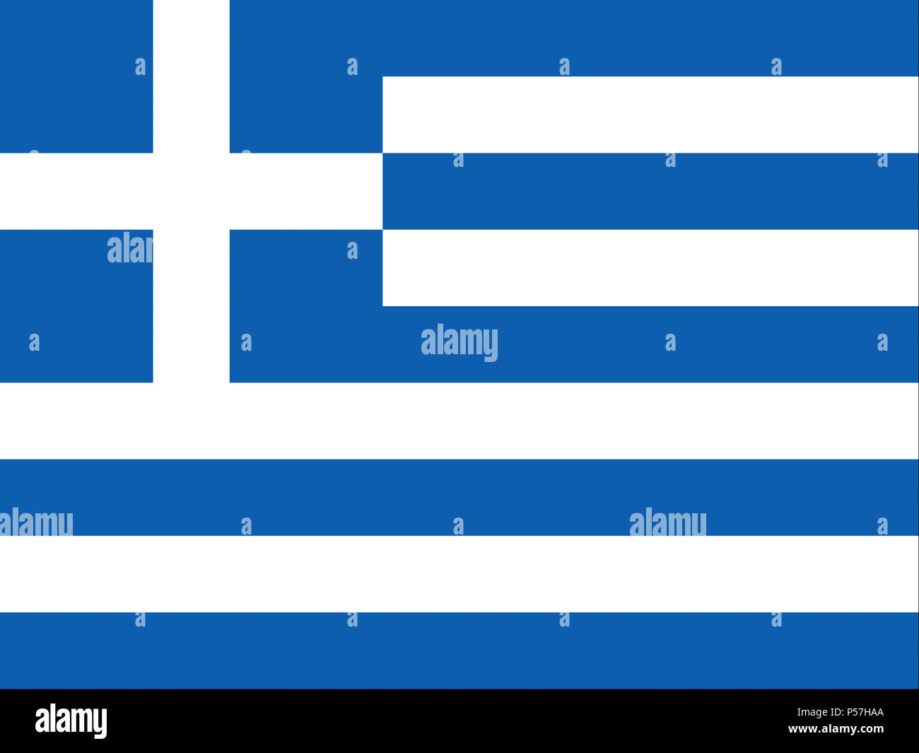 Official national flag of Greece Stock Photo Alamy