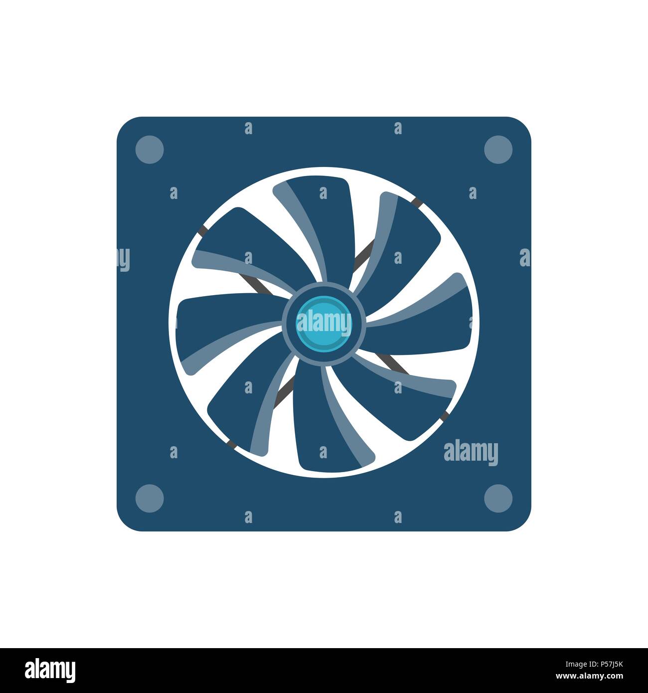 Cooler Flat Vector Icon. Isolated on White Background. Trendy Flat