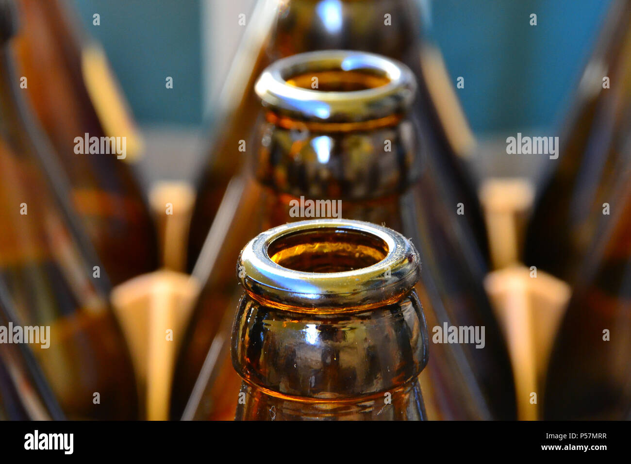 empty beer bottles Stock Photo Alamy