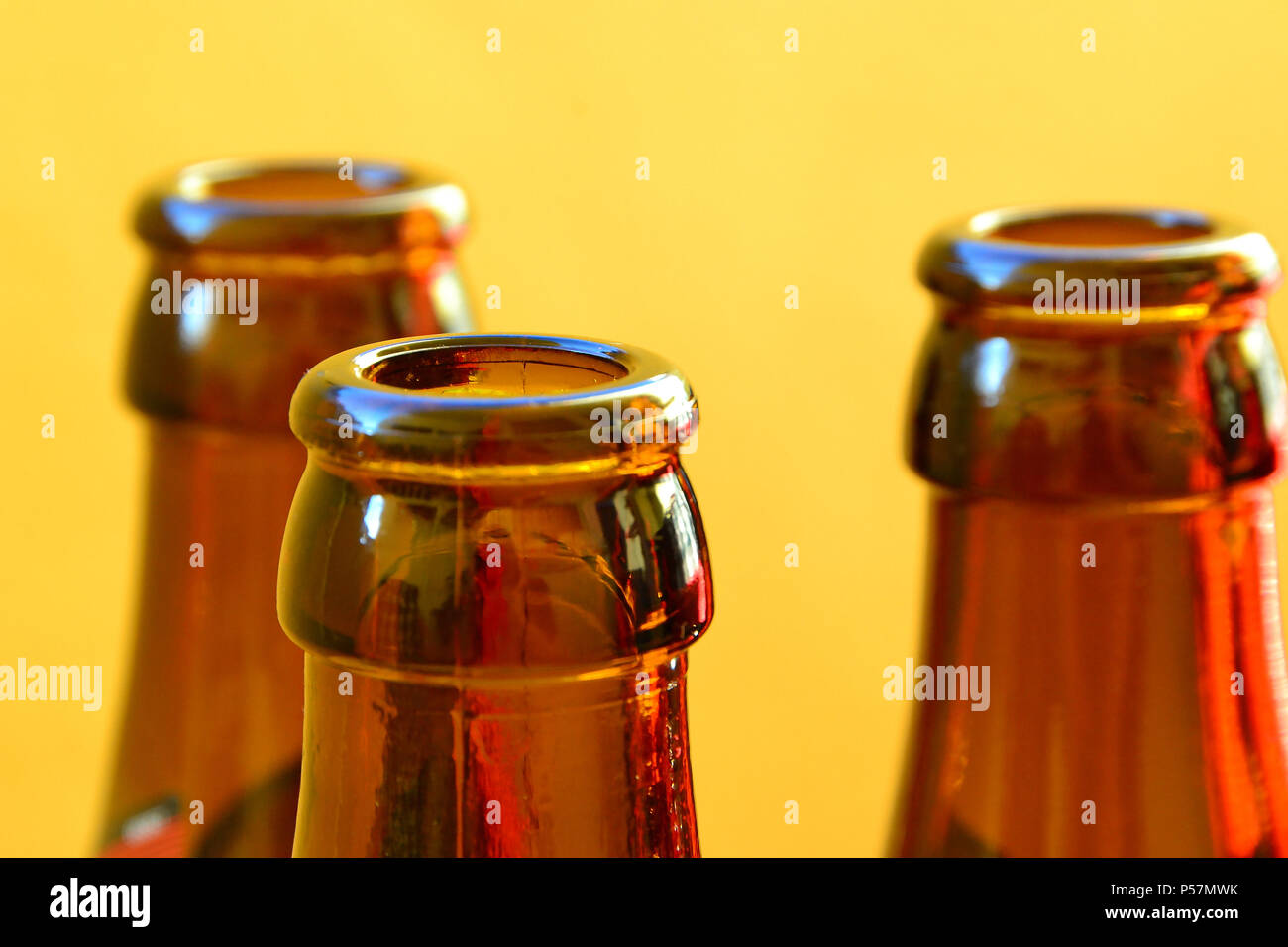 empty beer bottles Stock Photo Alamy