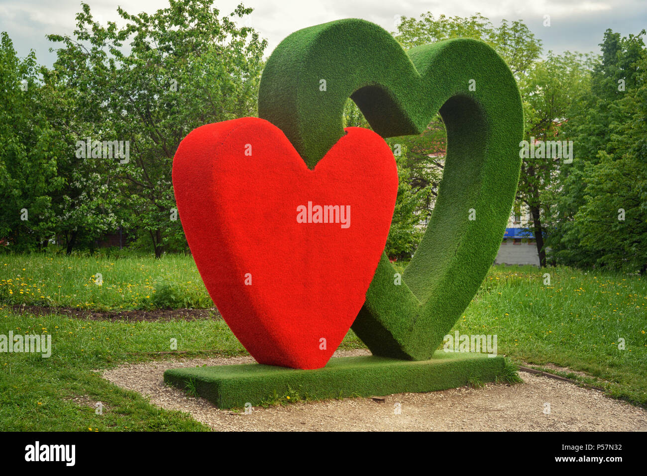 Heart Installation Heart art installation hi-res stock photography and images - Alamy