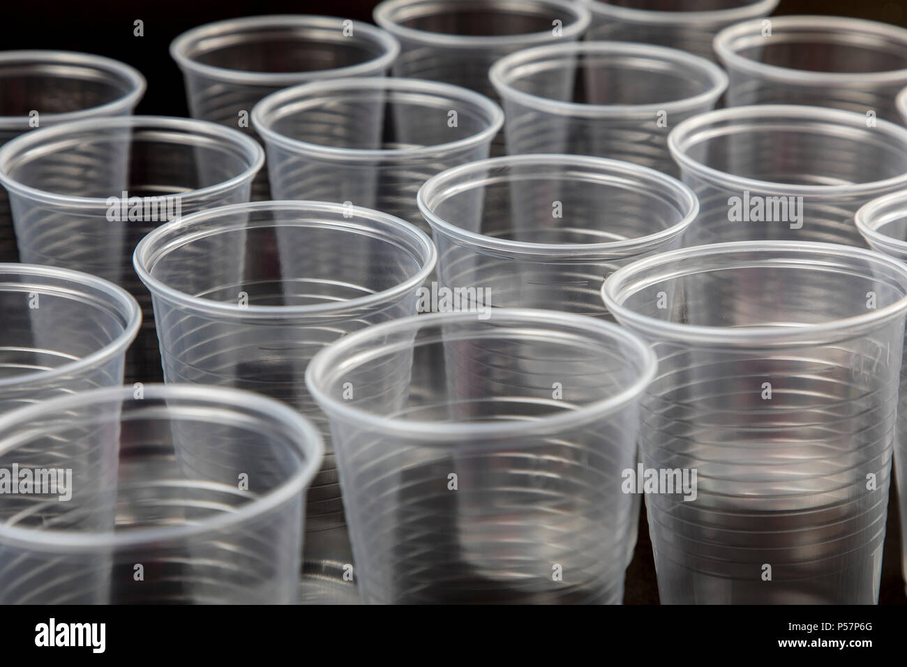 Plastic cup, in white, 0.2 liter, drinking cup, disposable cup, plastic