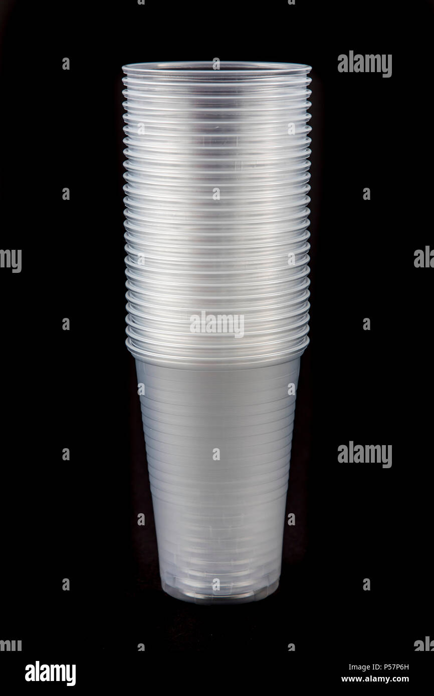 Plastic cup, in white, 0.2 liter, drinking cup, disposable cup, plastic