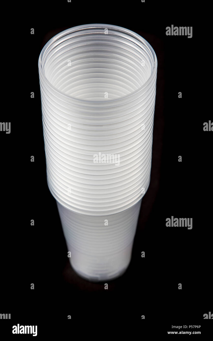 Plastic cup, in white, 0.2 liter, drinking cup, disposable cup, plastic