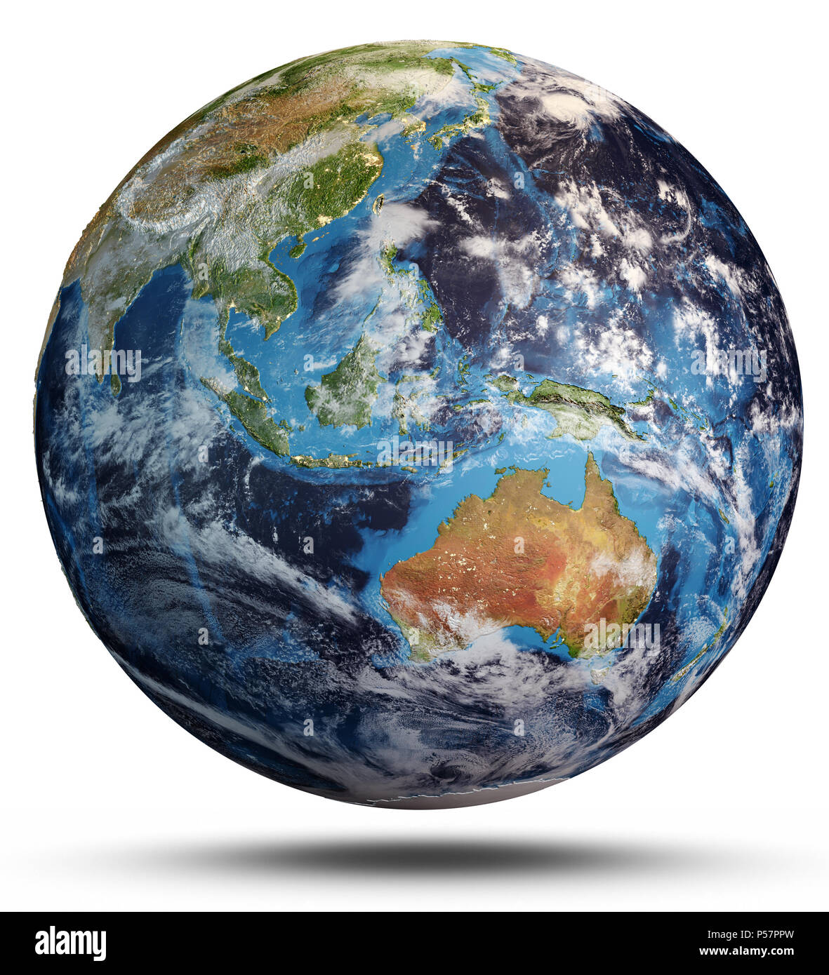 World map. 3d rendering Stock Photo