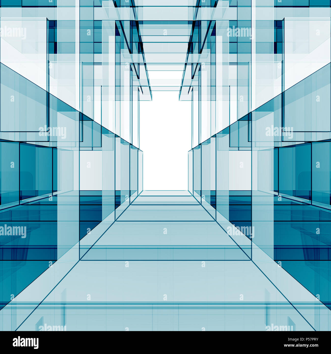 Blue cube 3d rendering Stock Photo - Alamy