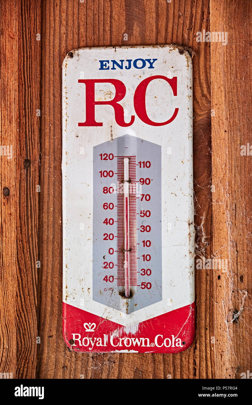 Vintage Weather Thermometer, Vintage Wall Thermometer, Wooden Body