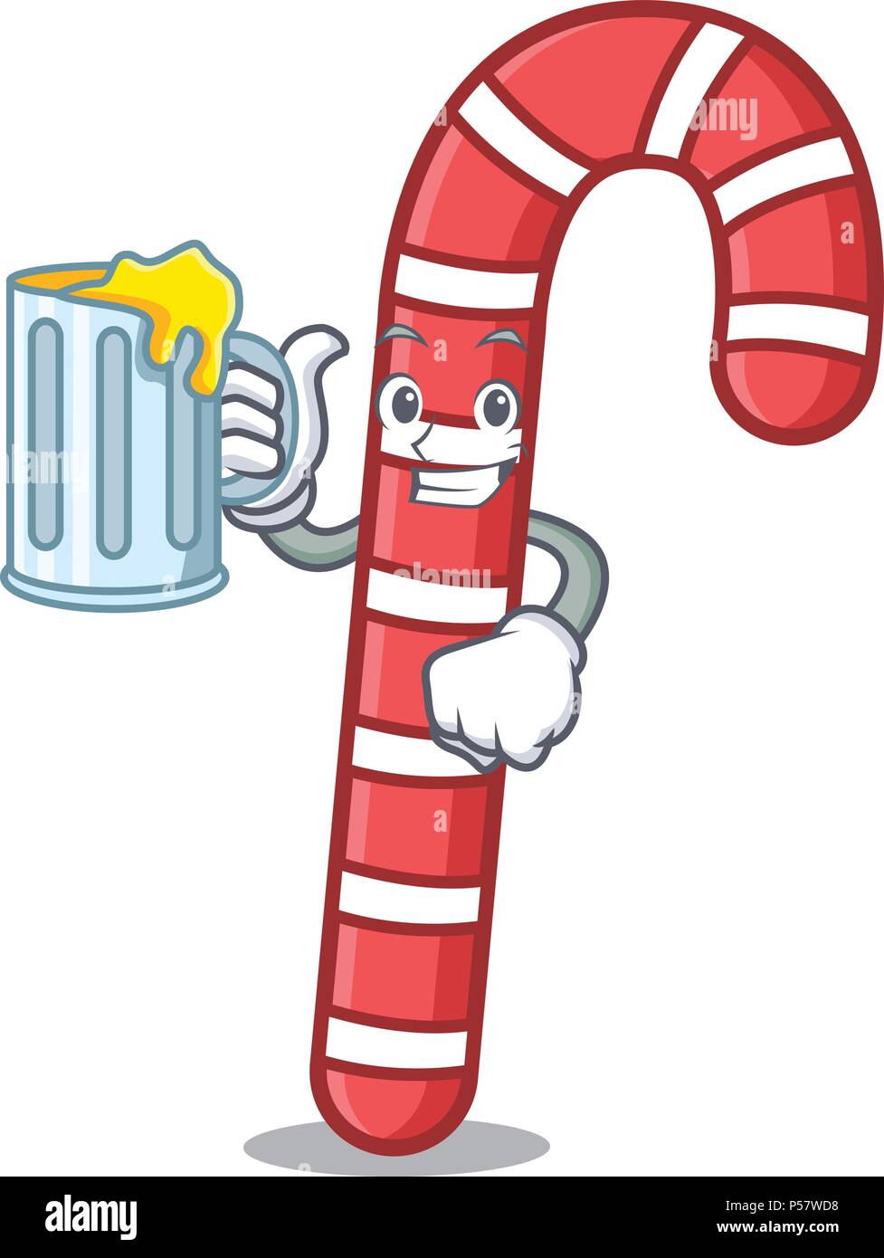 With juice candy canes mascot cartoon Stock Vector Image & Art Alamy