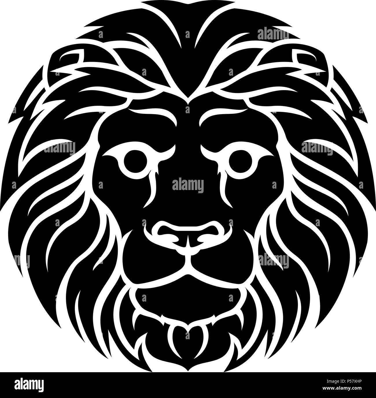 Lion Leo Zodiac Astrology Sign Stock Vector