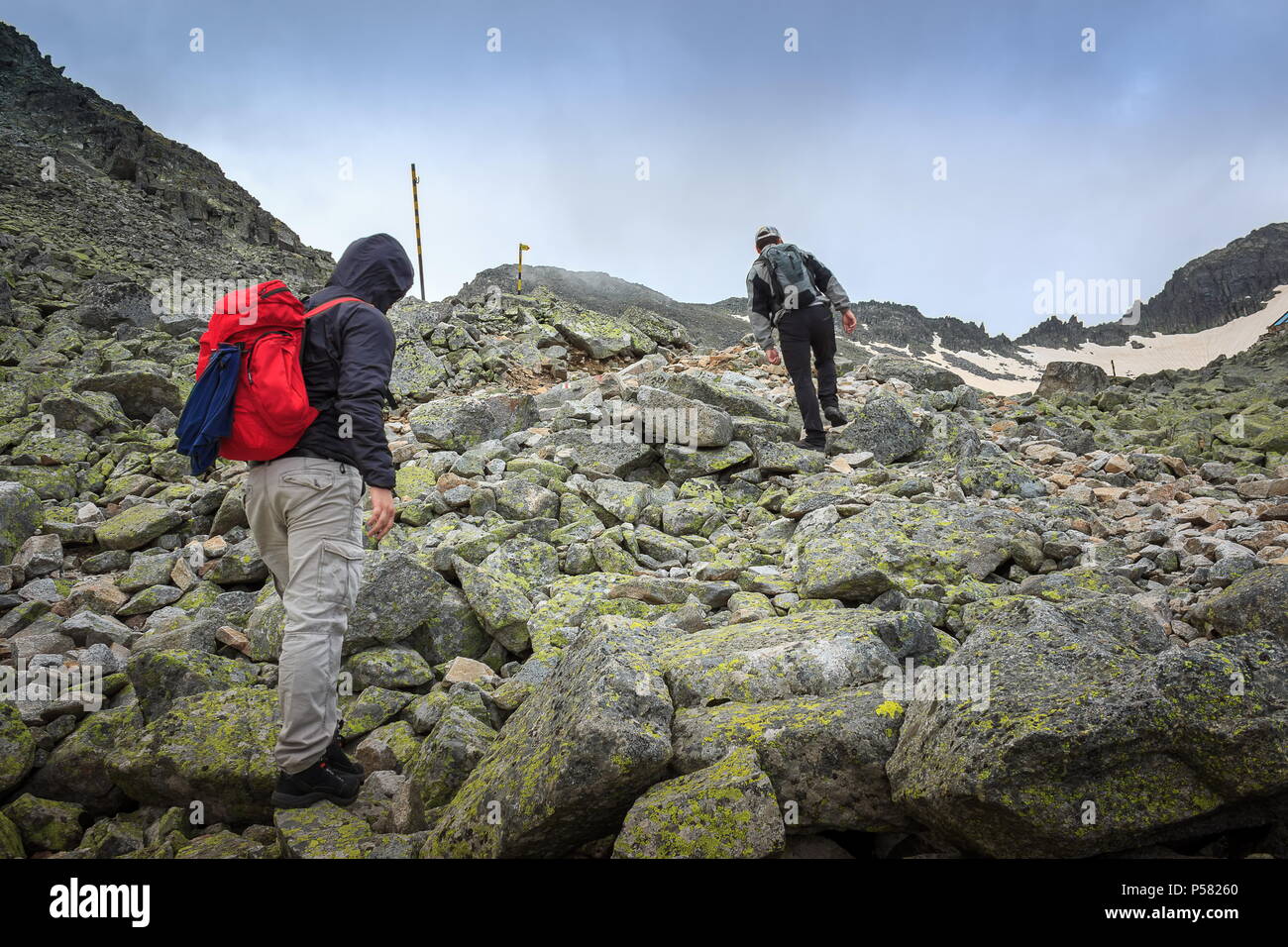 Two men trekking hi-res stock photography and images - Alamy