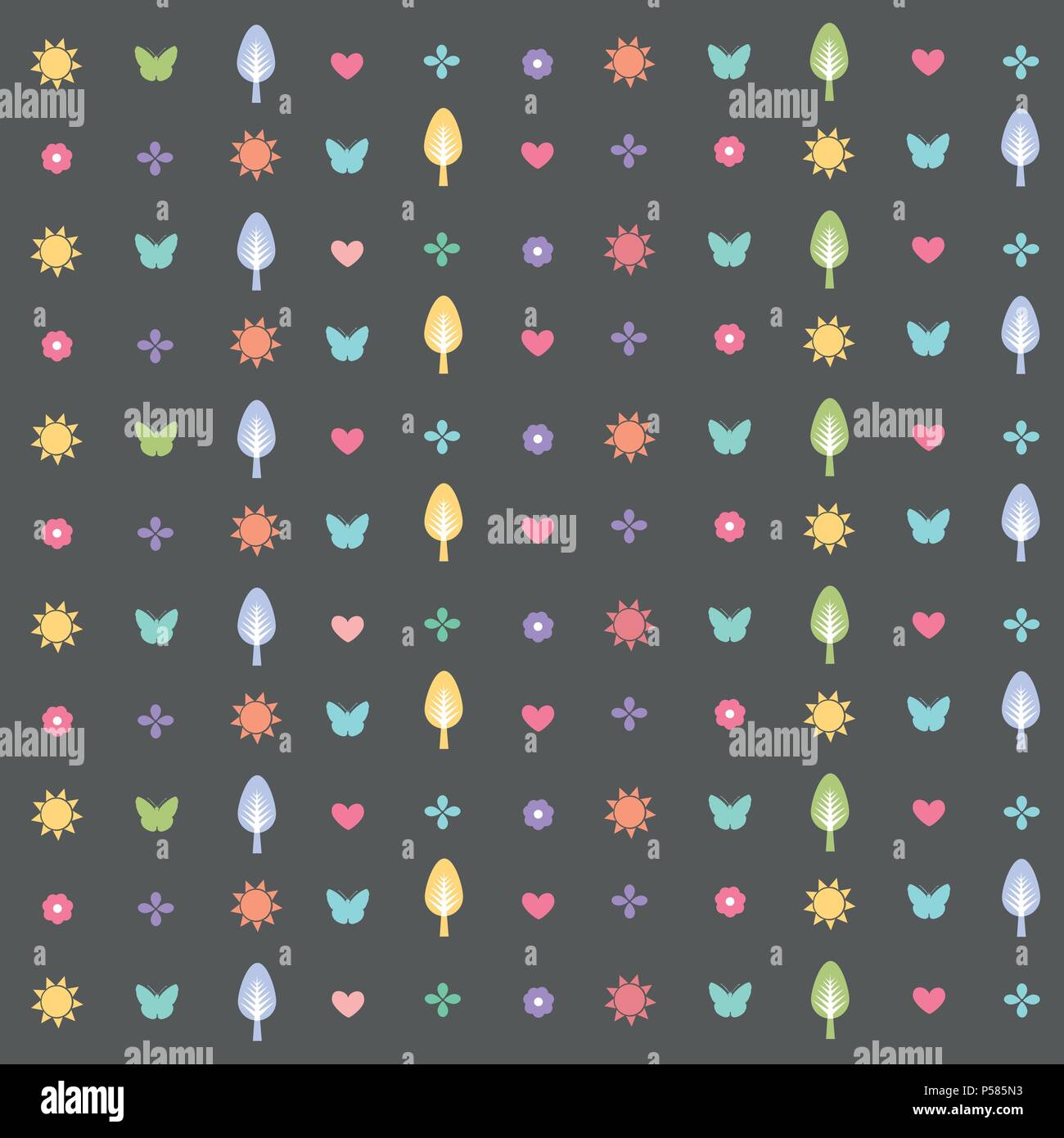 Seamless floral pattern, wallpaper Stock Vector
