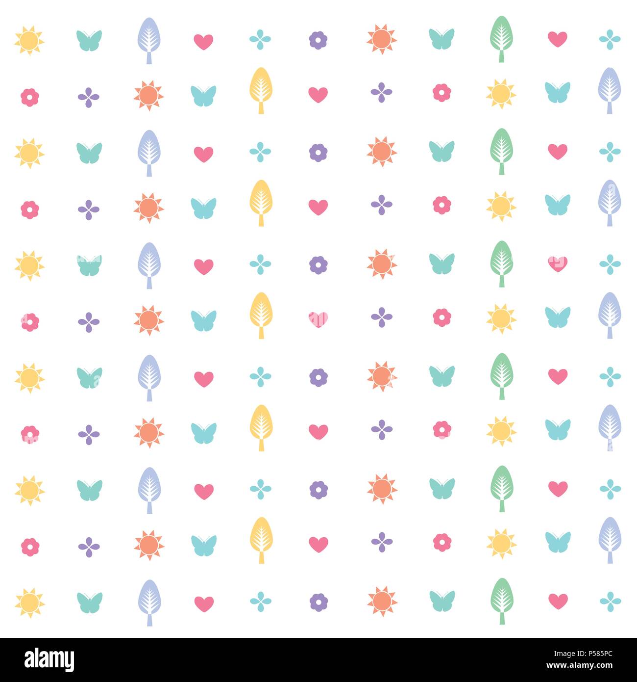 Seamless floral pattern, wallpaper Stock Vector Image & Art - Alamy