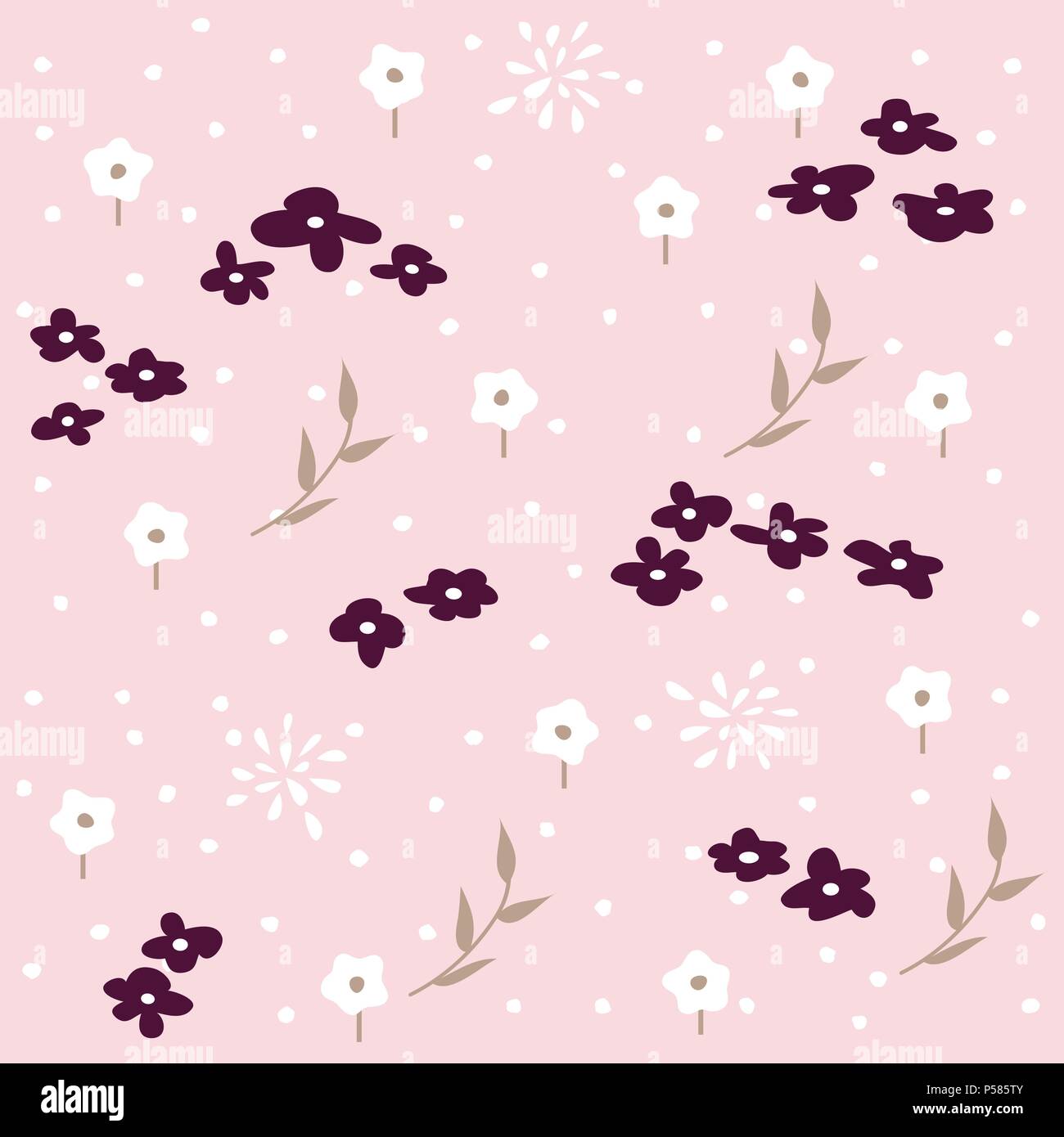 Seamless floral pattern, spring background Stock Vector Image & Art - Alamy