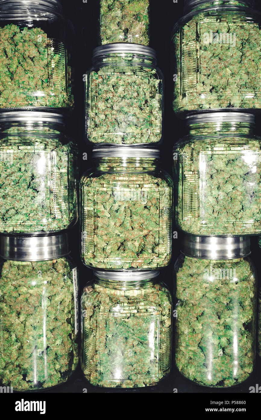 Cannabis Dispensary Jar High Resolution Stock Photography And Images Alamy