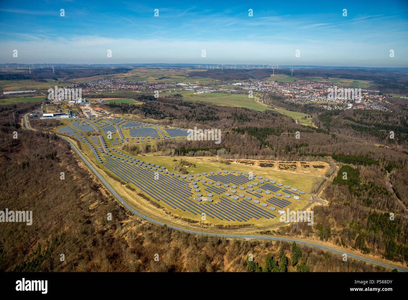Solar plant on the former PrinzEugenKaserne area, with industrial and